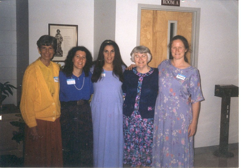 1998 Conference-From Left to right, Martha Pugacz, Lynn Griesemer, Laura Shanley, Marilyn Moran, Nicole Lavallee