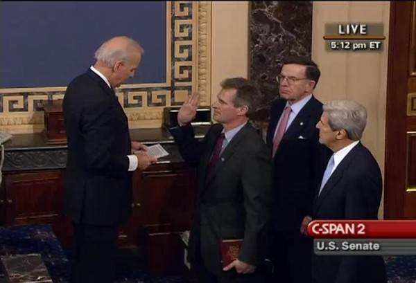 Brown sworn in