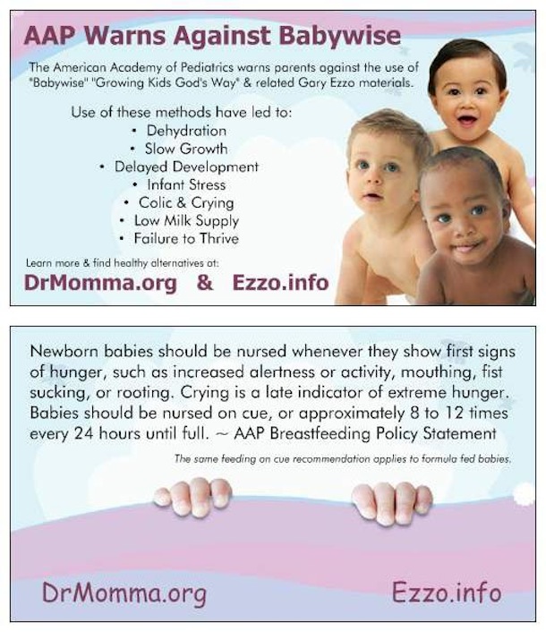 AAP warns against Babywise