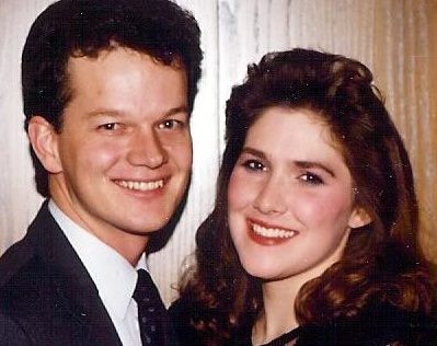 Paul and Jenny Hatch engaged New Years Eve 1987