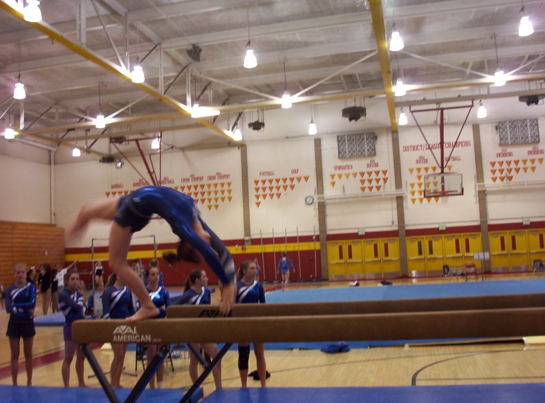 Allison on the Beam