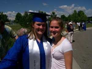 Shelly and Allison at graduation