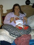 Jen and Ben three hours after birth