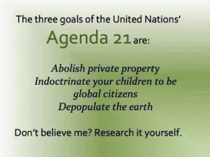 Agenda 21 three goals